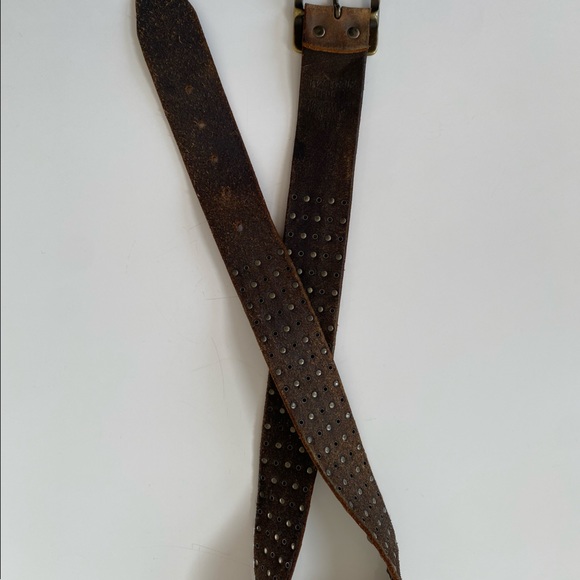 Grey Studded Belt, size 34 - Picture 8 of 8